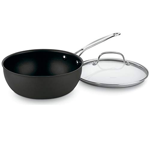 Cuisinart 635-24 Chef's Classic Nonstick Hard-Anodized 3-Quart Chef's Pan with Cover