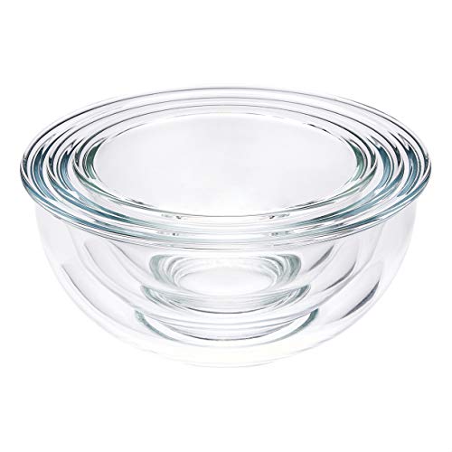 AmazonCommercial Mixing Bowls, 3 Piece Set, Lids Not Included