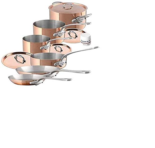 Mauviel M'Heritage Stainless Steel Handle, Copper, 1.5 mm (10-Piece)