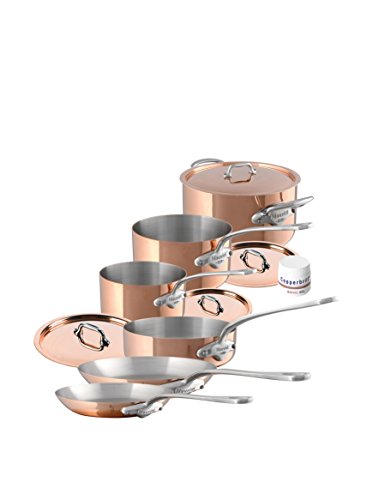 Mauviel M'Heritage Stainless Steel Handle, Copper, 1.5 mm (10-Piece)