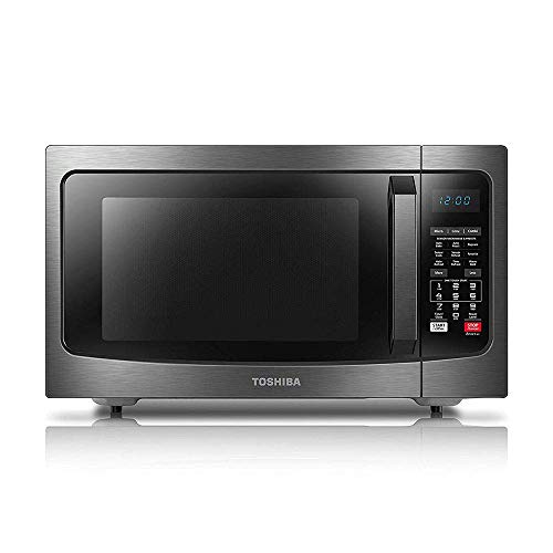 Toshiba EC042A5C-BS Microwave Oven with Convection Function, Smart Sensor, Easy-to-clean Stainless Steel Interior and ECO Mode, 1.5 cu. ft. , 1000W, Black Stainless Steel