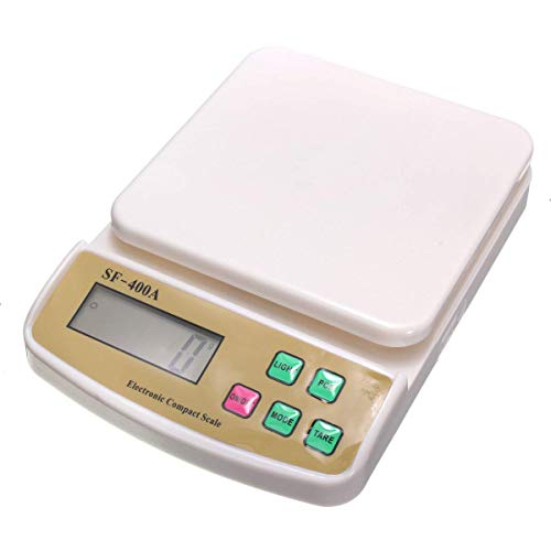 Accuweight 207 Digital Kitchen Multifunction Food Scale for Cooking with Large Back-lit LCD Display,Easy to Clean with Precision Measuring,Tempered Glass (Silver)