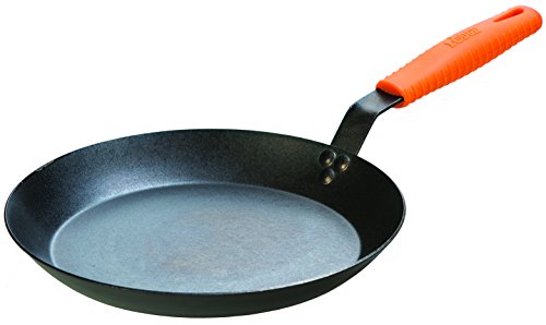 Lodge Manufacturing Company CRS12HH61 Carbon Steel Skillet, 12', Black/Orange