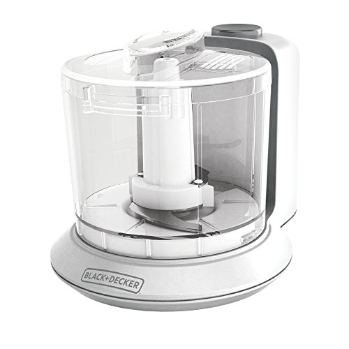 Black+Decker HC306 1.5 Electric Food Chopper, 2 Cup, White