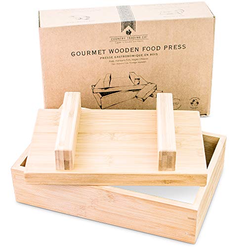 Tofu Press and Cheese Press for Making Feta, Halloumi, Mexican, Curds, Goats Cheese, Paneer and Vegan Nut Queso - Simple Wooden Food Press Mold Kit – Plastic-Free
