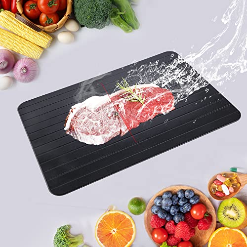 Quadow Defrost Tray,Easy Thaw Tray Defrost Food Quickly and Safely,No Power,No Chemistry (11.6x8.2 inch)