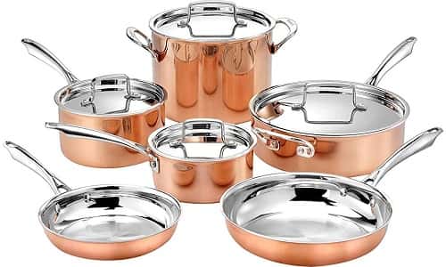 Cuisinart 10pc Tri-Ply Cooper Cookware Set