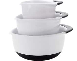 OXO Good Grips 3-Piece Mixing Bowl Set with Black Handles