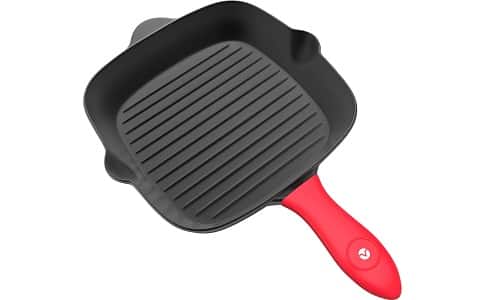 Vremi Pre-Seasoned Cast Iron Square Grill Pan