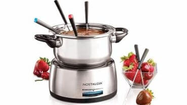 Nostalgia FPS200 6-Cup Stainless Steel Electric Fondue Pot