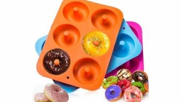 3-Pack Silicone Donut Baking Pan