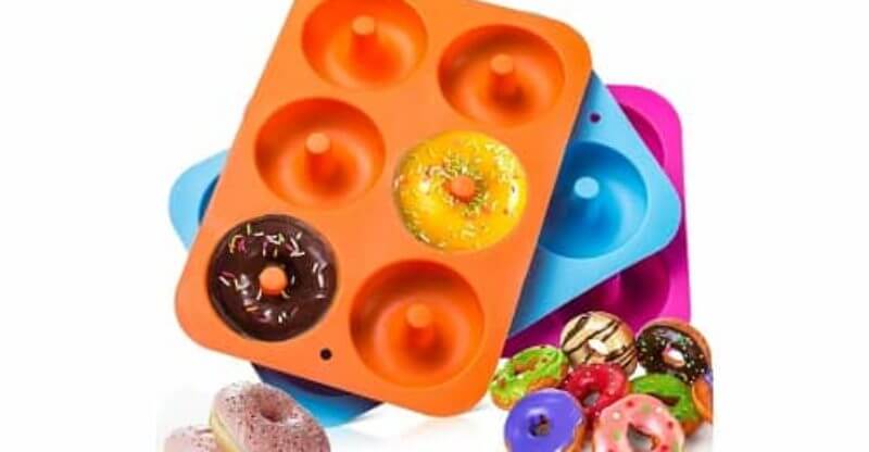 3-Pack Silicone Donut Baking Pan