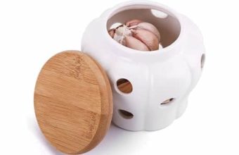 Garlic Keeper Vented Ceramic Storage Container