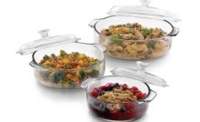Libbey Bakers Basics 3-Piece Glass Casserole Baking Dish