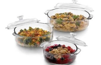 Libbey Bakers Basics 3-Piece Glass Casserole Baking Dish