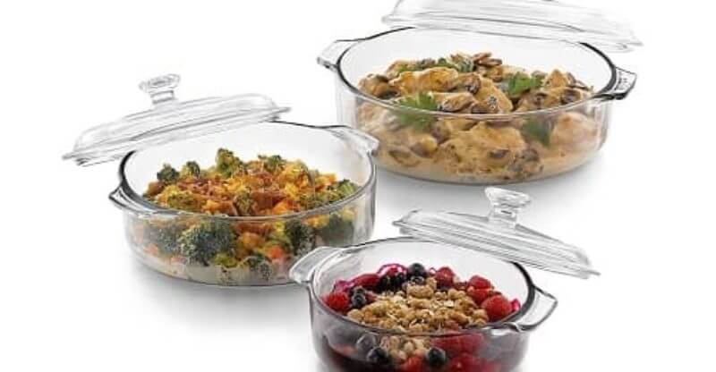 Libbey Bakers Basics 3-Piece Glass Casserole Baking Dish