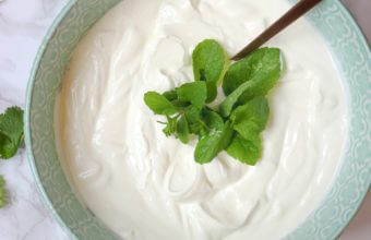 A bowl of healthy yogurt