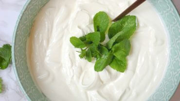 A bowl of healthy yogurt