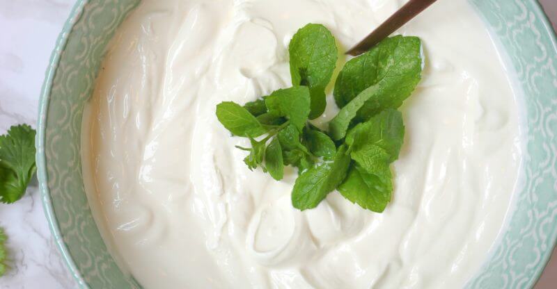 A bowl of healthy yogurt