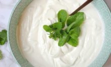 A bowl of healthy yogurt